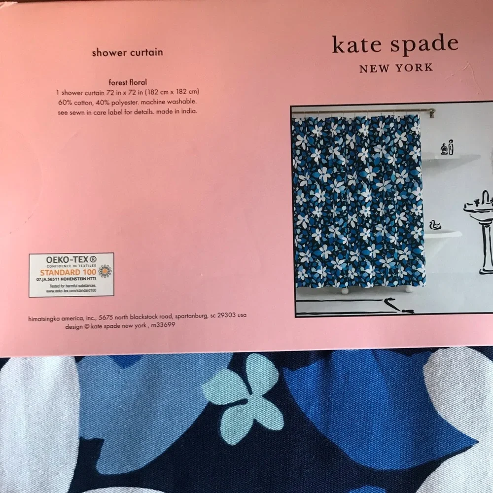 Kate Spade Forest Floral Shower Curtain 72